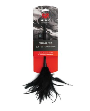 Sei Mio Tickled Kink Soft Mini Feather Tickler – Black by Sei Mio product image