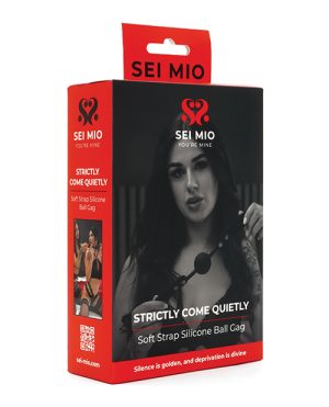 Sei Mio Strictly Come Quietly Soft Strap Silicone Ball Gage – Black by Sei Mio product image