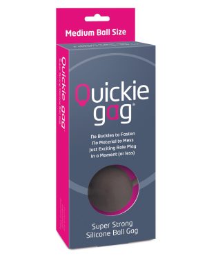 Quickie Ball Gag Medium – Black by Quickie Gag product image