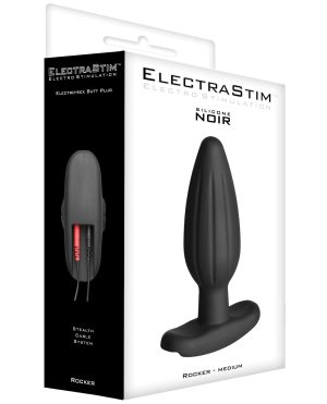 ElectraStim Silicone Noir Rocker Butt Plug – Medium by ElectraStim product image