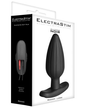 ElectraStim Silicone Noir Rocker Butt Plug – Large by ElectraStim product image