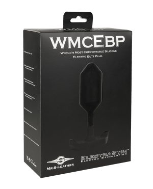 ElectraStim x Mr. S Leather – World’s Most Comfortable Silicone Electro Butt Plug – Black by ElectraStim product image