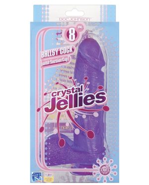 Crystal Jellies 8″ Ballsy Cock – Purple by Crystal Jellies product image