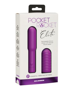 Pocket Rocket Elite Rechargeable w/Removable Sleeve – Purple by Pocket Rocket product image