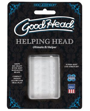 GoodHead Helping Head Ultimate BJ Helper 2″ Masturbator – Clear by GoodHead product image