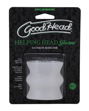 GoodHead Helping Head Silicone Stroker – Frost by GoodHead product image
