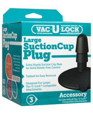 Vac-U-Lock Large Suction Cup Plug – Black by Vac-U-lock product image