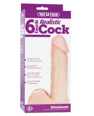 Vac-U-Lock 6″ Realistic – White by Vac-U-lock product image