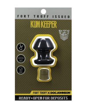 Fort Troff Kum Keeper Anal Plug – Small, Black by Fort Troff product image