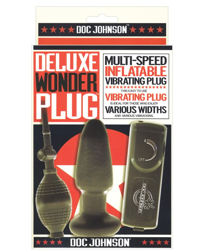Deluxe Wonder Plug Inflatable Vibrating Butt Plug – Multi Speed by Wonder Plug product image