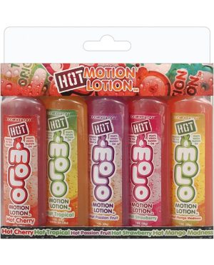 Hot Motion Lotion Kit – 1 oz Asst. Flavors Pack of 5 by Motion Lotion product image