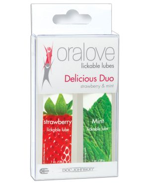 Oralove Delicious Duo Flavored Lube – Strawberry & Mint by Oralove product image