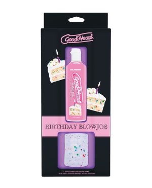 GoodHead Birthday Cake Blowjob Set Includes Stroker & Slick Head Glide – 1 oz Bottle Birthday Cake by GoodHead product image