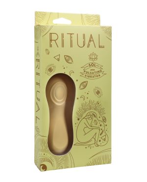 RITUAL Sol Rechargeable Silicone Pulsating Vibe – Yellow by RITUAL product image