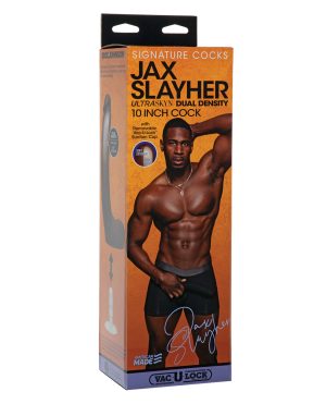 Signature Cocks ULTRASKYN 10″ Cock w/Removable Vac-U-Lock Suction Cup – Jax Slayher by Signature Cocks product image