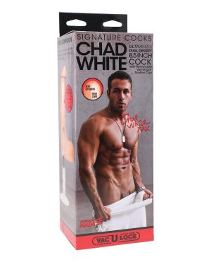 Signature Cocks ULTRASKYN 8.5″ Cock w/Removable Vac-U-Lock Suction Cup – Chad White by Signature Cocks product image