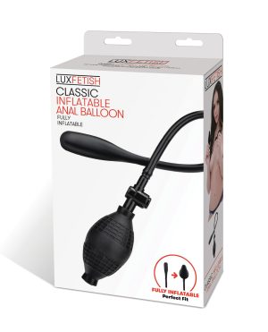 Lux Fetish Classic Inflatable Anal Balloon – Black by Lux product image
