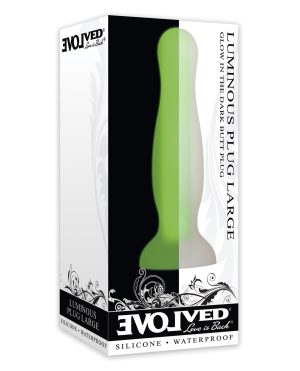 Evolved Luminous Anal Plug Large – Green by Evolved product image