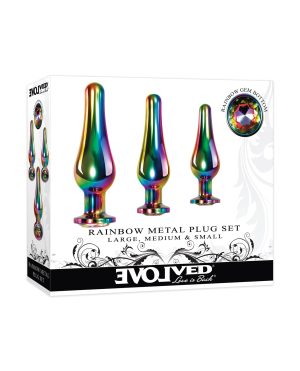 Evolved Rainbow Metal Plug Set by Evolved product image