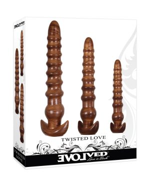 Evolved Twisted Love 3 pc Plug Set – Gold by Evolved product image