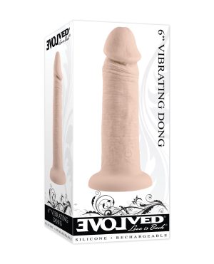 Evolved 6″ Vibrating Dong – Light by Evolved product image