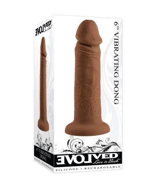 Evolved 6″ Vibrating Dong – Dark by Evolved product image