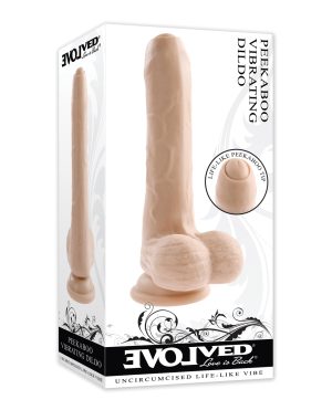 Evolved Peek A Boo Vibrating Dildo – Ivory by Evolved product image