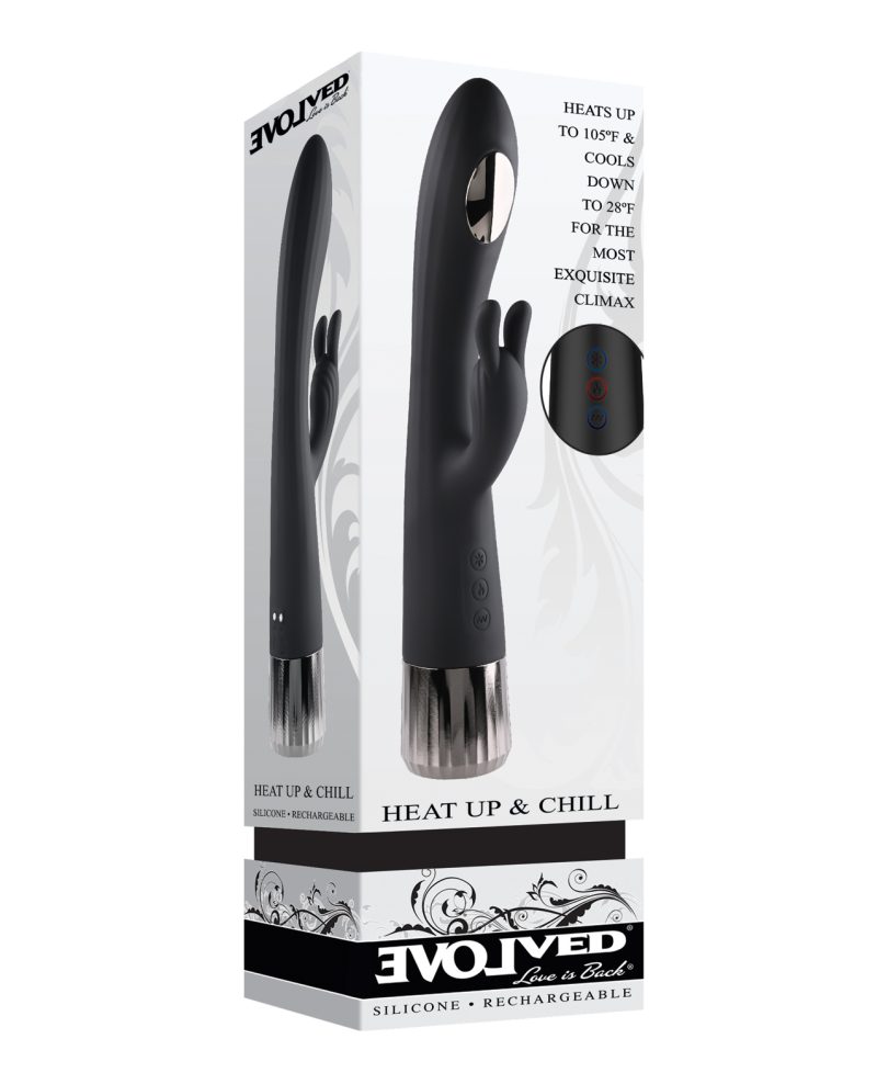 EN-RS-1171 Evolved Heat Up & Chill G-Spot Rabbit – Black by Evolved product image