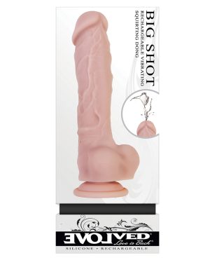 Evolved Big Shot Vibrating & Squirting Dong – Flesh by Evolved product image