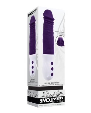 Evolved Plum Thrust Realistic Shaft Vibrator – Purple by Evolved product image