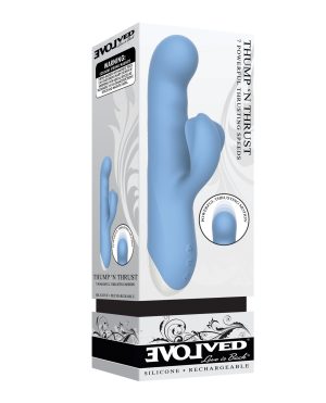 Evolved Thump n Thrust Rechargeable Dual Stim – Blue by Evolved product image