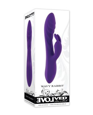 Evolved Wavy Rabbit Vibrator – Purple by Evolved product image