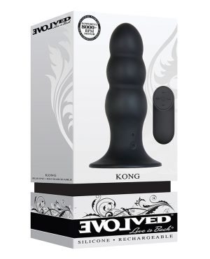 Evolved Kong Rechargeable Anal Plug – Black by Evolved product image