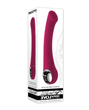 Evolved Pleasure Curve G-Spot Vibrator – Burgundy by Evolved product image