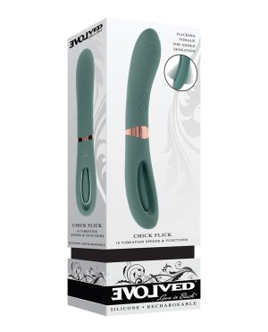 Evolved Chick Flick G-Spot Vibrator – Teal by Evolved product image