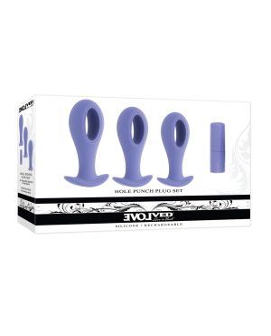 Evolved Hole Punch Anal Plug Set – Purple Set of 3 by Evolved product image
