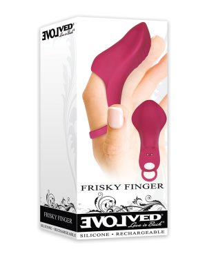 Evolved Frisky Finger Rechargeable Bullet – Burgundy by Evolved product image