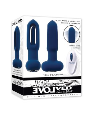 Evolved The Flapper Remote Controlled Clit Tickler & Vibrator – Blue by Evolved product image