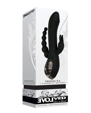 Evolved Trifecta Triple Stim Rechargeable – Black by Evolved product image