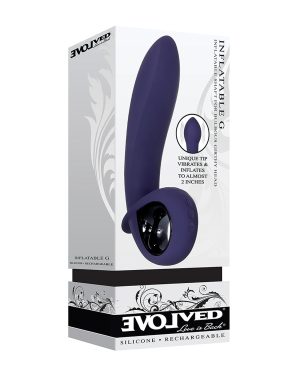 Evolved Inflatable G Rechargeable Vibrator – Purple by Evolved product image