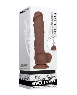 Evolved Big Shot Vibrating & Squirting Dong – Brown by Evolved product image