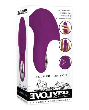 Evolved Sucker For You Finger Vibe – Purple by Evolved product image
