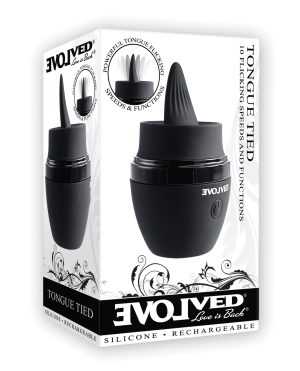 Evolved Tongue Tied Flicking Massager – Black by Evolved product image
