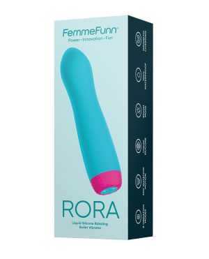 Femme Funn Rora Rotating Bullet – Turquoise by Femme Funn product image