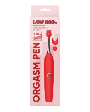 Luv Inc. Orgasm Pen w/Three Attachments – Red by Luv Inc. product image