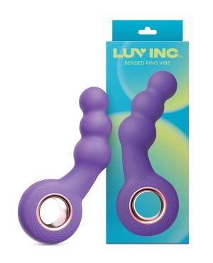 Luv Inc. Beaded Ring Vibrator – Purple by Luv Inc. product image