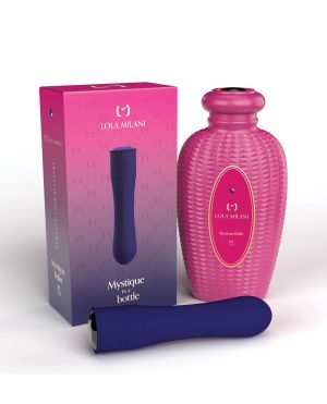 Lola Milani Mystique Bullet w/Pink Bottle – Dark Purple by Lola Milani product image