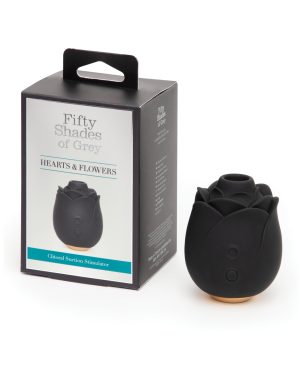Fifty Shades of Grey Hearts & Flowers Rose Vibrator – Black by Fifty Shades of Grey product image