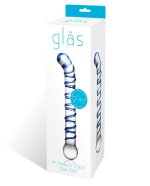 Glas Mr. Swirly 6.5″ G-Spot Glass Dildo by Glas product image