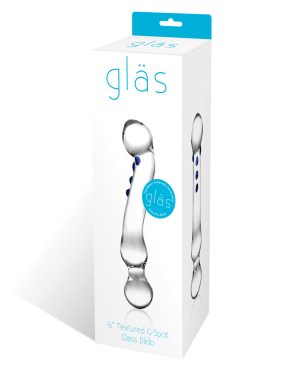 Glas 6″ Textured G-Spot Glass Dildo by Glas product image